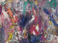 Jakob Weidemann, Vårstudie i skogen, 1964, Olje på lerret