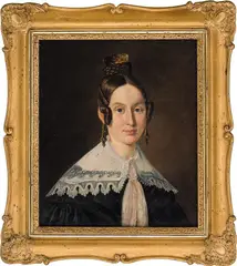 Jacob Munch, Portrett av kjøpmann Christian Stub Myhre og frue, Olje på lerret