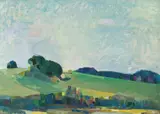 Fra Mjøsa by Jakob Weidemann, 1955, Olje på plate, sold May 2009