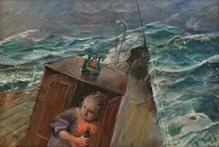 Christian Krohg, Til havs, Olje på lerret