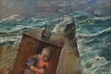 Til havs by Christian Krohg, Olje på lerret, sold Dec 2008
