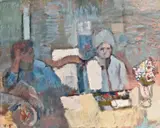 Hans Finne-Grønn, Interiør II Sørlandet, Olje på lerret