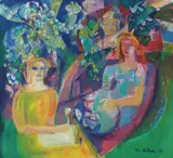 Thorstein Rittun, Siesta, 1974, Olje på lerret