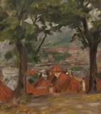 Erik Werenskiold, Vågen i Bergen fra Klosteret