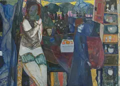 Kai Fjell, Mor og barn, 1947, Olje på lerret