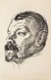 Edvard Munch, Jens Thiis, Litografi trykket i svart på tykt Japanpapir