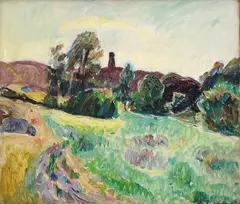 Thorvald Erichsen, Landskap Bohuslän, 1918, Olje på plate