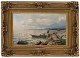 Hans Gude, Fra Kristianiafjorden, 1895, Olje på lerret