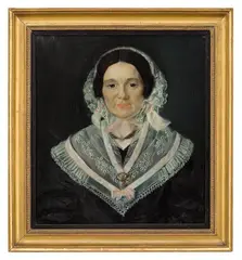 Mathias Stoltenberg, Portrett av Johanne Elisabeth Dannholm, 1843, Olje på lerret