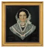 Mathias Stoltenberg, Portrett av Johanne Elisabeth Dannholm, 1843, Olje på lerret