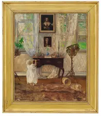 Sigmund Sinding, Gutten i stuen, 1903, Olje på lerret