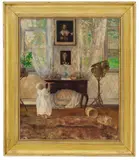 Sigmund Sinding, Gutten i stuen, 1903, Olje på lerret