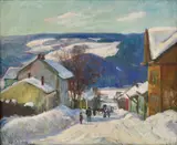 Alf Lundeby, Lillehammer, 1936, Olje på lerret