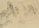Bjarne Ness, Pieta, Blyant på papir