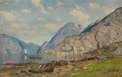 Fredrik Borgen, Fra Sogn, Olje på lerret