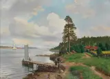 Nils Hansteen, Kystlandskap med folkeliv