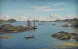 Lauritz Haaland, Sildefiske, 1905, Olje på lerret