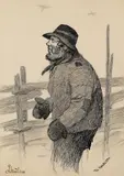 Theodor Kittelsen, Daulars, Tusj og blyant på papir, lysmål