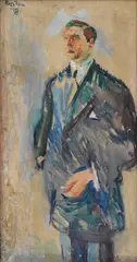 Ludvig Karsten, Portrett av skipsreder Ørvig, 1918, Olje på lerret