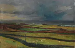 Jacob Sømme, Fra Nærland, 1916, Olje på lerret