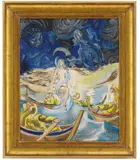 Per Krohg, Venus' fødsel, 1930, Olje på mahogniplate