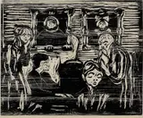 Edvard Munch, Sønnen, Tresnitt trykket i svart på middels tykt gulhvitt