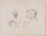 Edvard Munch, Kortspillere i Elgersburg, Radering trykket i svart på tykt gulhvitt papir