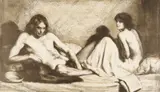 Odd Nerdrum, Par, Litografi, lysmål