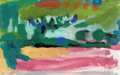 Thore Heramb, Komposisjon, 1980, Gouache på papir, lysmål