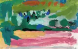 Thore Heramb, Komposisjon, 1980, Gouache på papir, lysmål