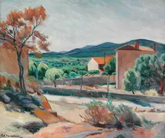 Provence by Pola Gauguin, 1925, Olje på lerret, sold Jun 2007