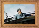 Nordenvind, Los Gulliksen til rors by Christian Krohg, Olje på lerret, sold May 2007