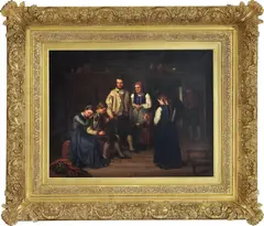 Asta Hansteen, En sønns avskjed, Olje på lerret