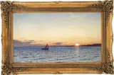 Amaldus Nielsen, Seilbåt i solnedgang