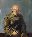 En visitt by Christian Krohg, Olje på lerret, sold May 2007