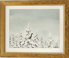 Theodor Kittelsen, Tiur, 1904, Blandingsteknikk på papir, lysmål