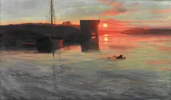 Thorolf Holmboe, Fra Brønnøysund, Olje på lerret