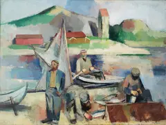 Thoralf Gjesdal, Fiskere, Olje på lerret
