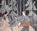 Rudolph Thygesen, De fattige, 1947, Olje på lerret