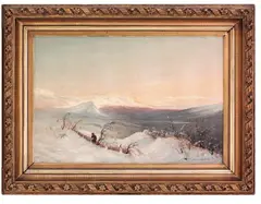 Rypefangst med snare by Anton Bergh, 1872, Olje på lerret, sold Dec 2006