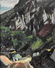 Willi Midelfart, Fra Bykle, 1931, Olje på plate