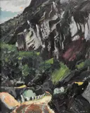 Willi Midelfart, Fra Bykle, 1931, Olje på plate