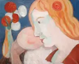 Rudolph Thygesen, Mor og barn, Olje på lerret