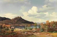 Bernt Lund, Kongsvinger festning, 1850, Olje på lerret