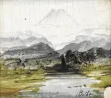 Peder Balke, Fjelllandskap, Olje på plate