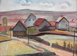 Aage Storstein, Åkerlandskap med hus