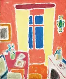 Interiør by Johannes Rian, Olje på lerret, sold Nov 2006