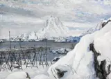 Karl Erik Harr, Mild Lofotvinter, Olje på lerret