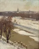 Otto Sinding, Fra München, Olje på lerret