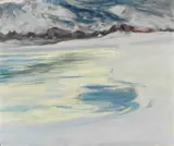 Gustav Wentzel, Vinterlandskap, Olje på lerret